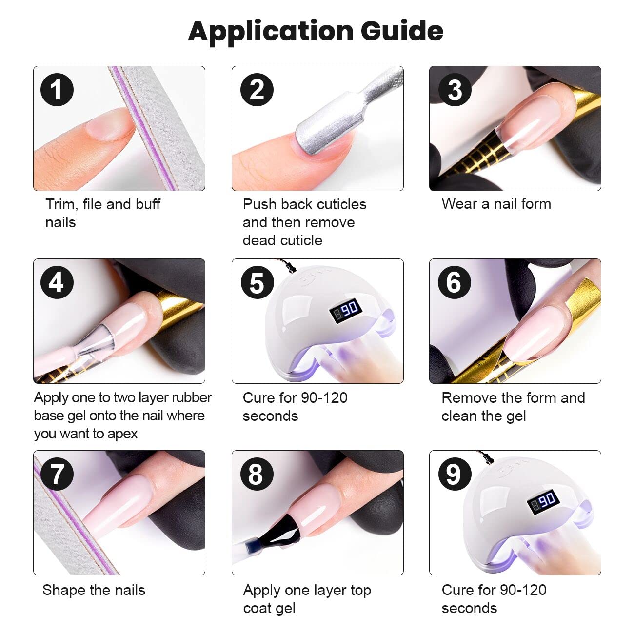 RARJSM Base de goma blanca lechosa, gel constructor de extensiones de gel blanco suave, esmalte de uñas de gel de capa base, 0.5 onzas líquidas,