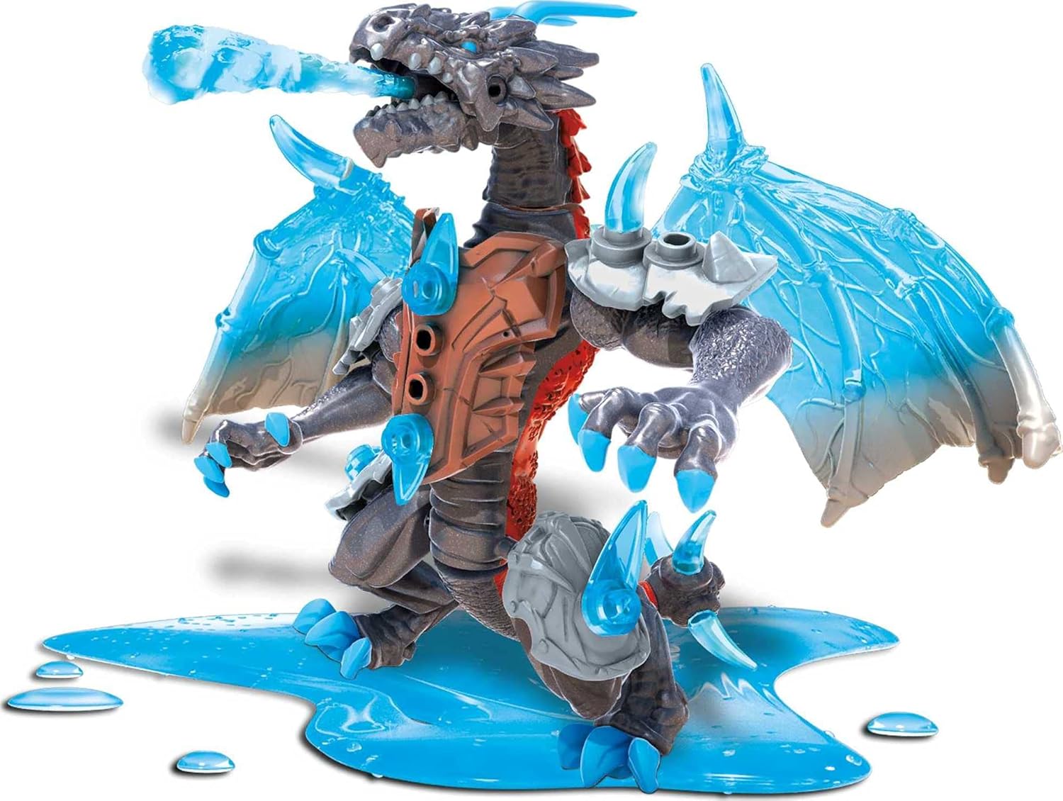 Mega Construx Breakout Beasts – Juego de construcción Fusion Beast 2 en 1 con 2 figuras para construir, slime para niños