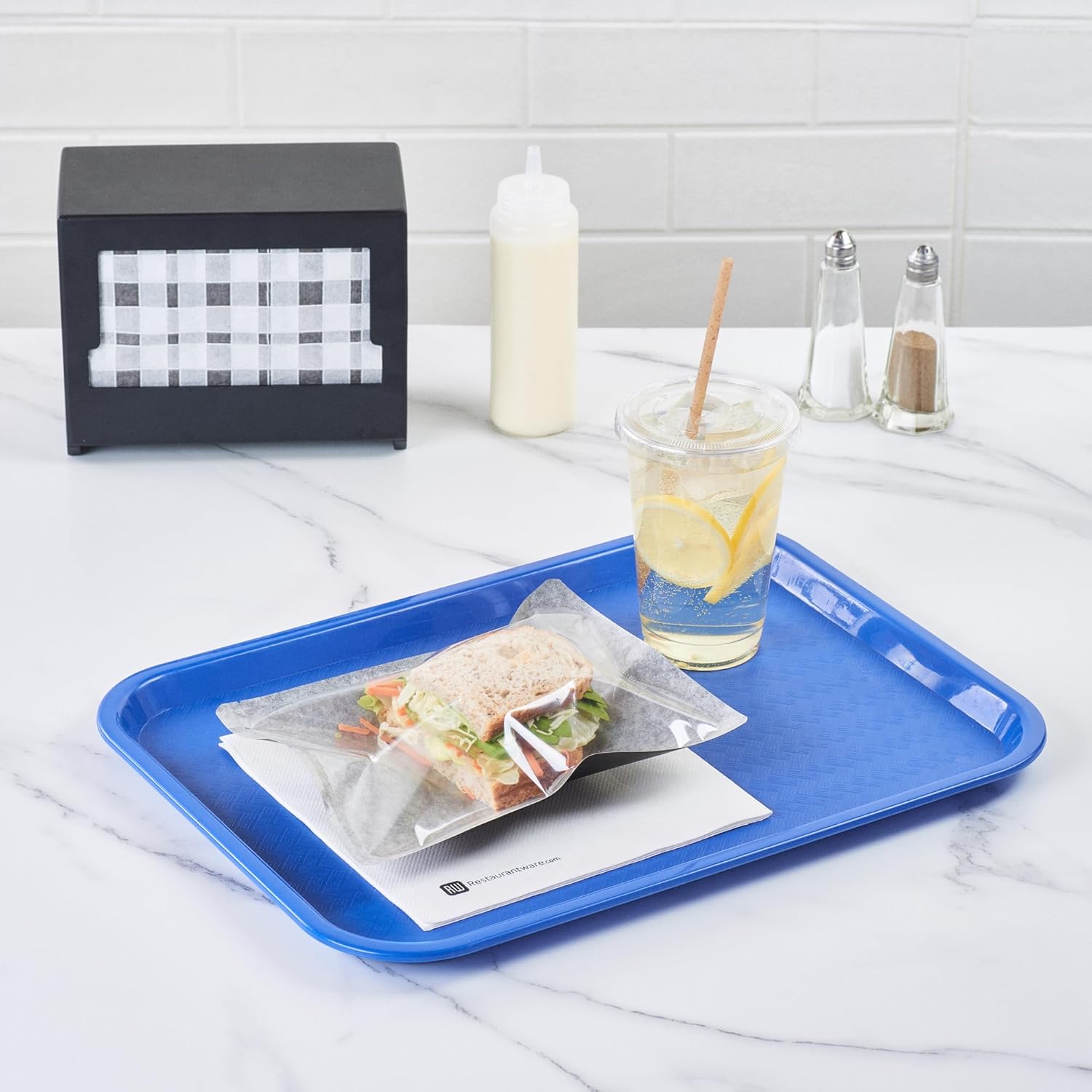 Restaurantware Bag Tek – Bolsas de muestra de calor y sellado de 8.75 pulgadas, 100 bolsas de sellado térmico medianas, bolsas sellables con calor