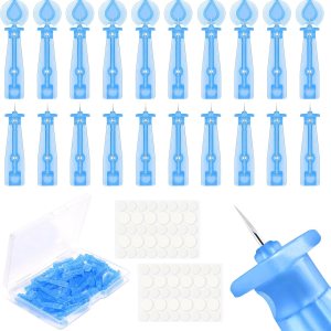 Paquete de 100 agujas desechables para aliviar el acné y 144 puntos para acné, para acné, espinillas blancas, boca cerrada, agujas transparentes Paquete de 100 agujas desechables para aliviar el acné y 144 puntos para acné, para acné, espinillas blancas, boca cerrada, agujas transparentes