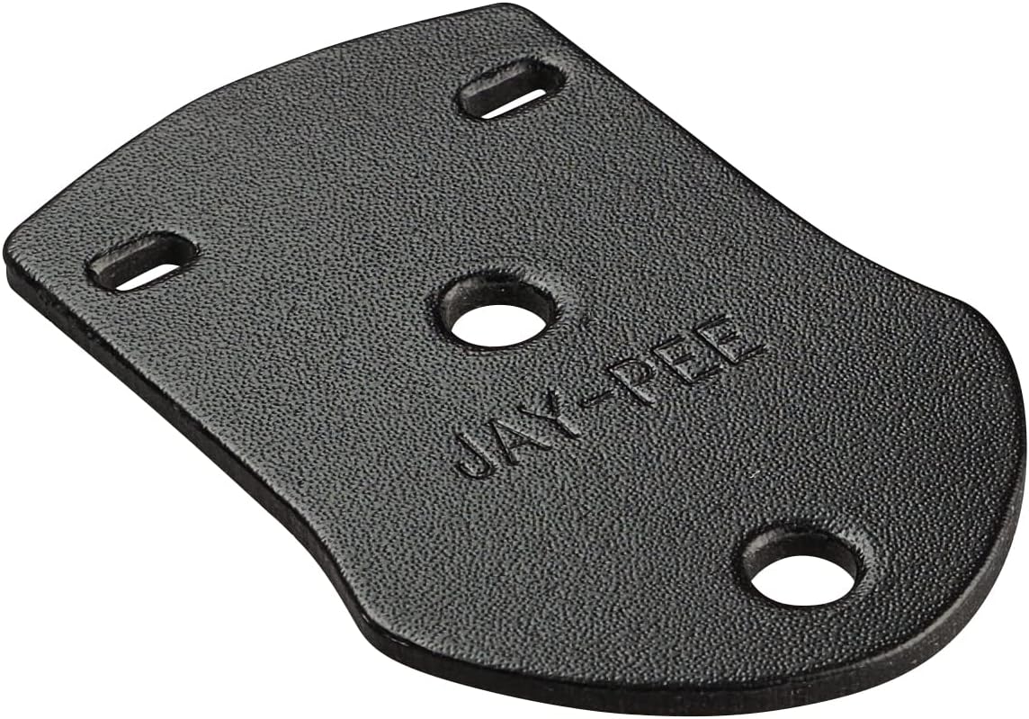 Police Citation Bar and Badge Holder One Bar Cuero Genuino Negro