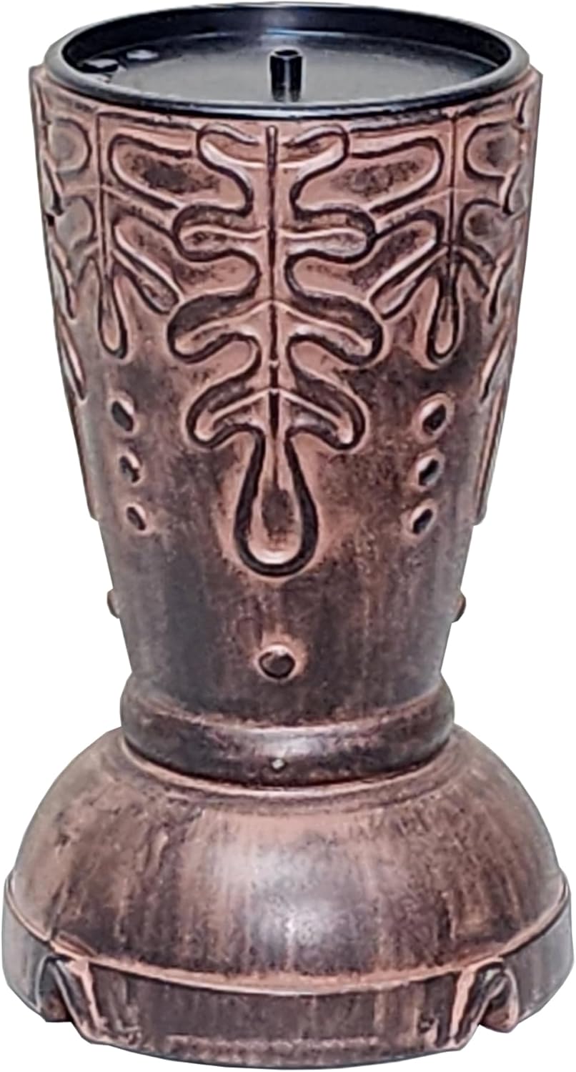 Bernini Trapani – Fuente de agua inalámbrica de 8 boquillas, fuente de agua a pilas con doble estilo para jardín, patio, porche y hogar, fuente de
