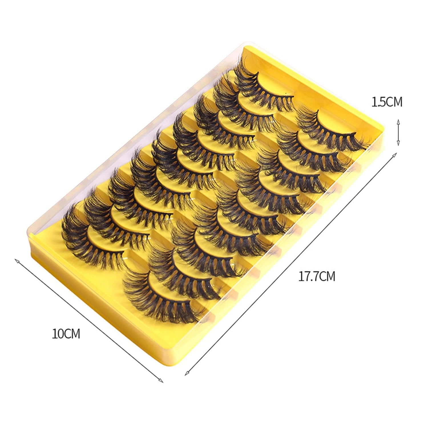 9 pares de pestañas postizas 3D naturales, suaves, gruesas, rizadas, dramáticas, largas, finas para disfrazarse, pestañas de belleza hechas a mano,