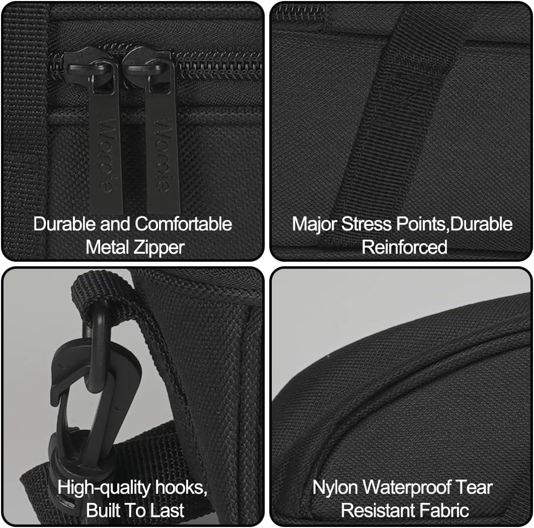 Travel Case with Carabiner and Shoulder Straps for Charge 5  Charge 4 Waterproof Bluetooth Speaker