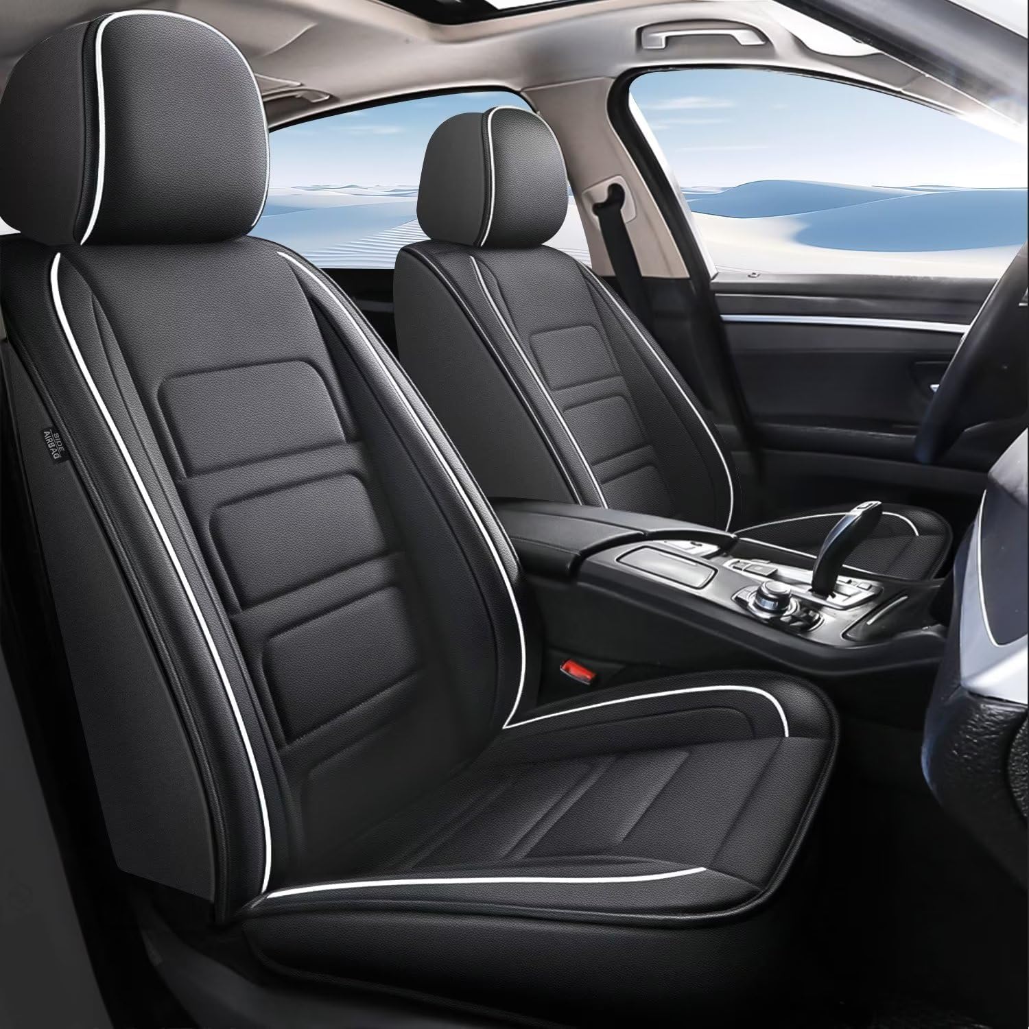 Fundas de asiento de automóvil para ChevroletChevy Trailblazer 2021-2024, fundas de asiento de cuero impermeable para asiento de automóvil,