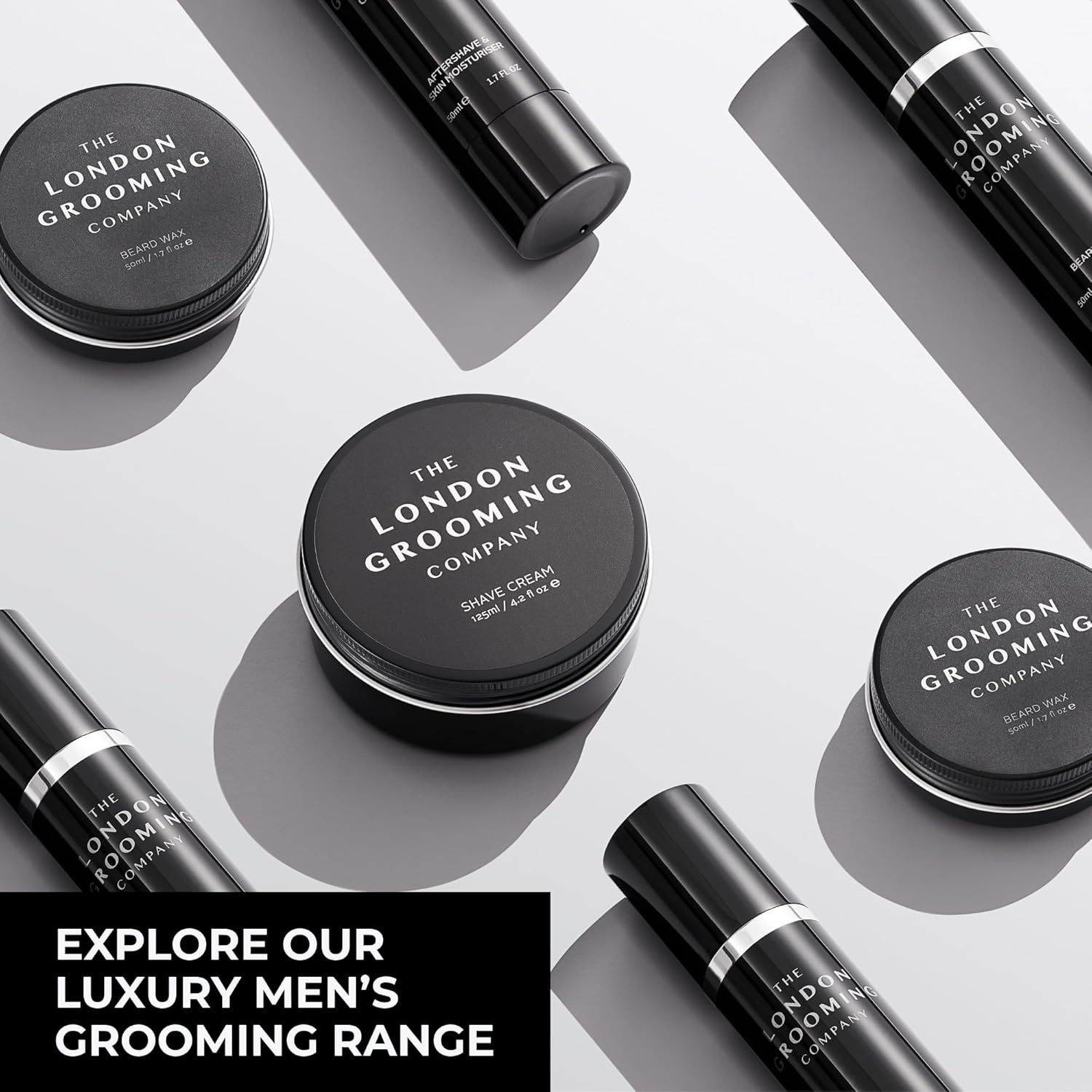 The London Grooming Company Cera para barba  Fuerte sujeción durante todo el día  Ingredientes totalmente naturales  Tratamiento de crecimiento y