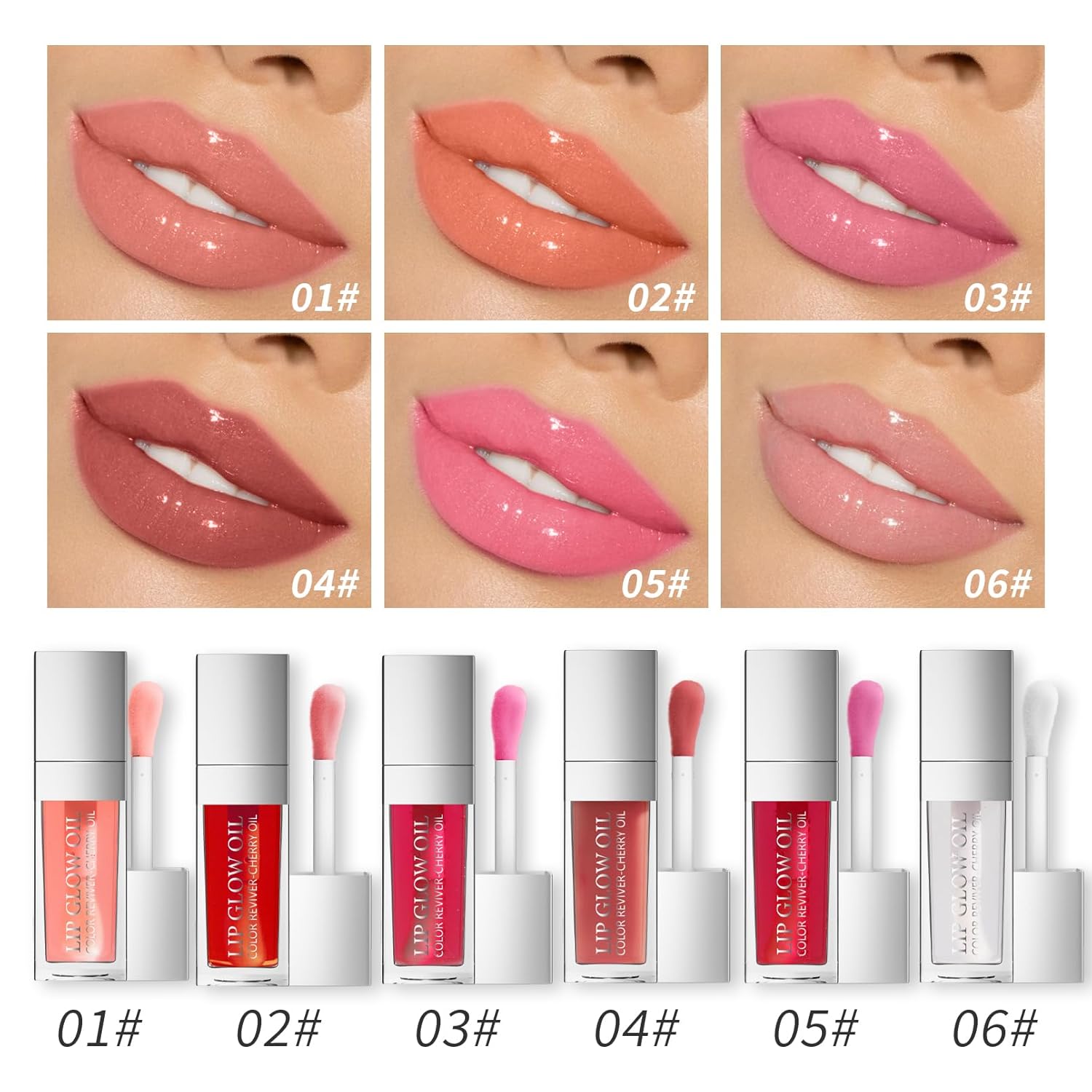 Brillo de aceite hidratante para labios logra labios más llenos y saludables con este bálsamo labial transparente infundido con aceite hidratante