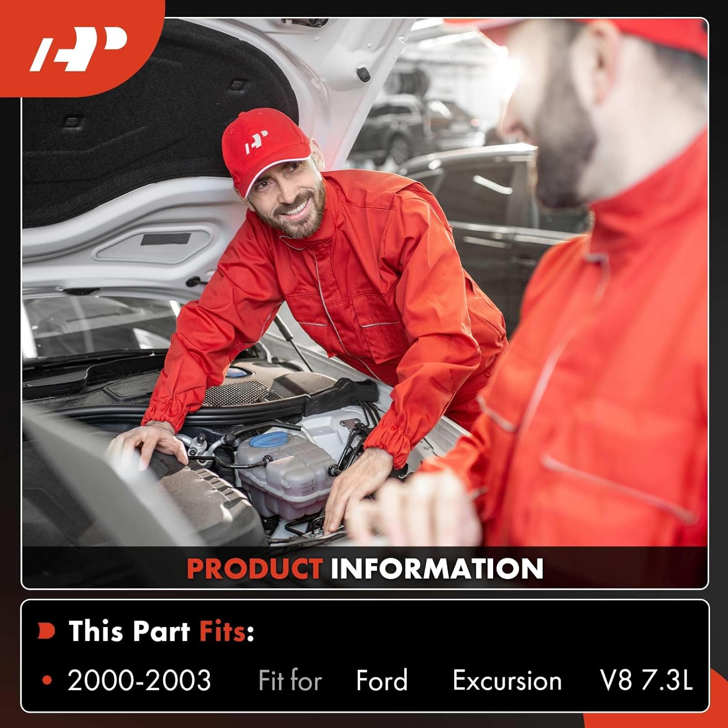 A-Premium Compresor de aire acondicionado con embrague compatible con Ford Excursion 2000 2001 2002 2003, 7.3L