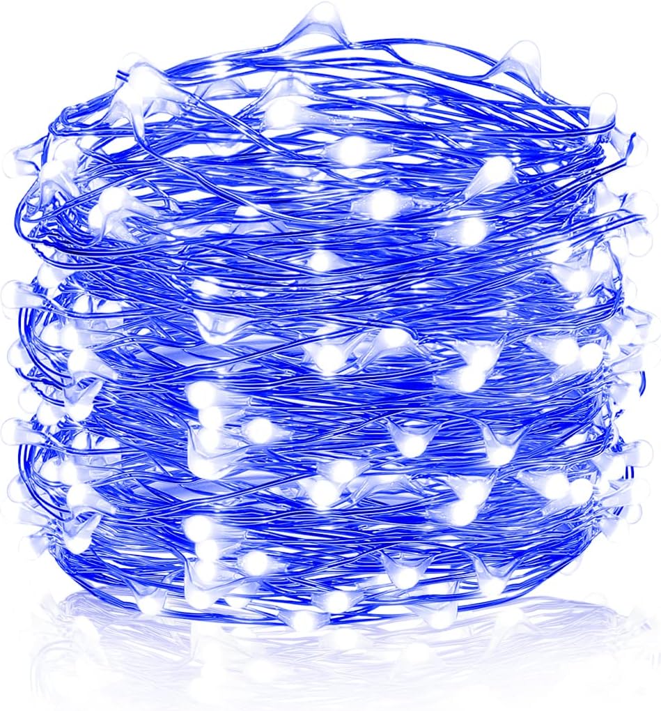 Ariceleo – Tira de luces de cobre, de pilas, mini luces para habitación, Navidad, Fiestas, Boda, centro de mesa, decoración