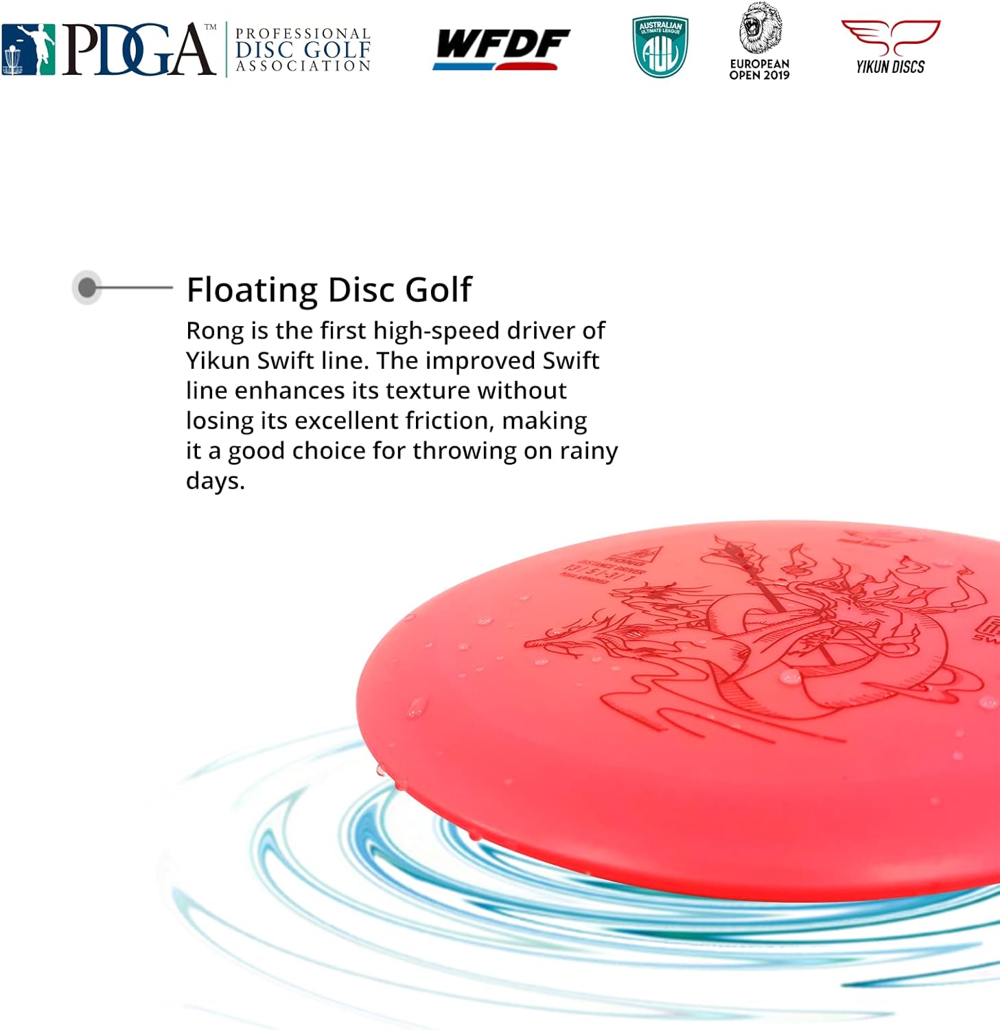 Yikun Disc Golf Drivers Twin Swords Disco de distancia con 1 unidad de disco flotante controlador de golf para discos de golf al aire libre discos