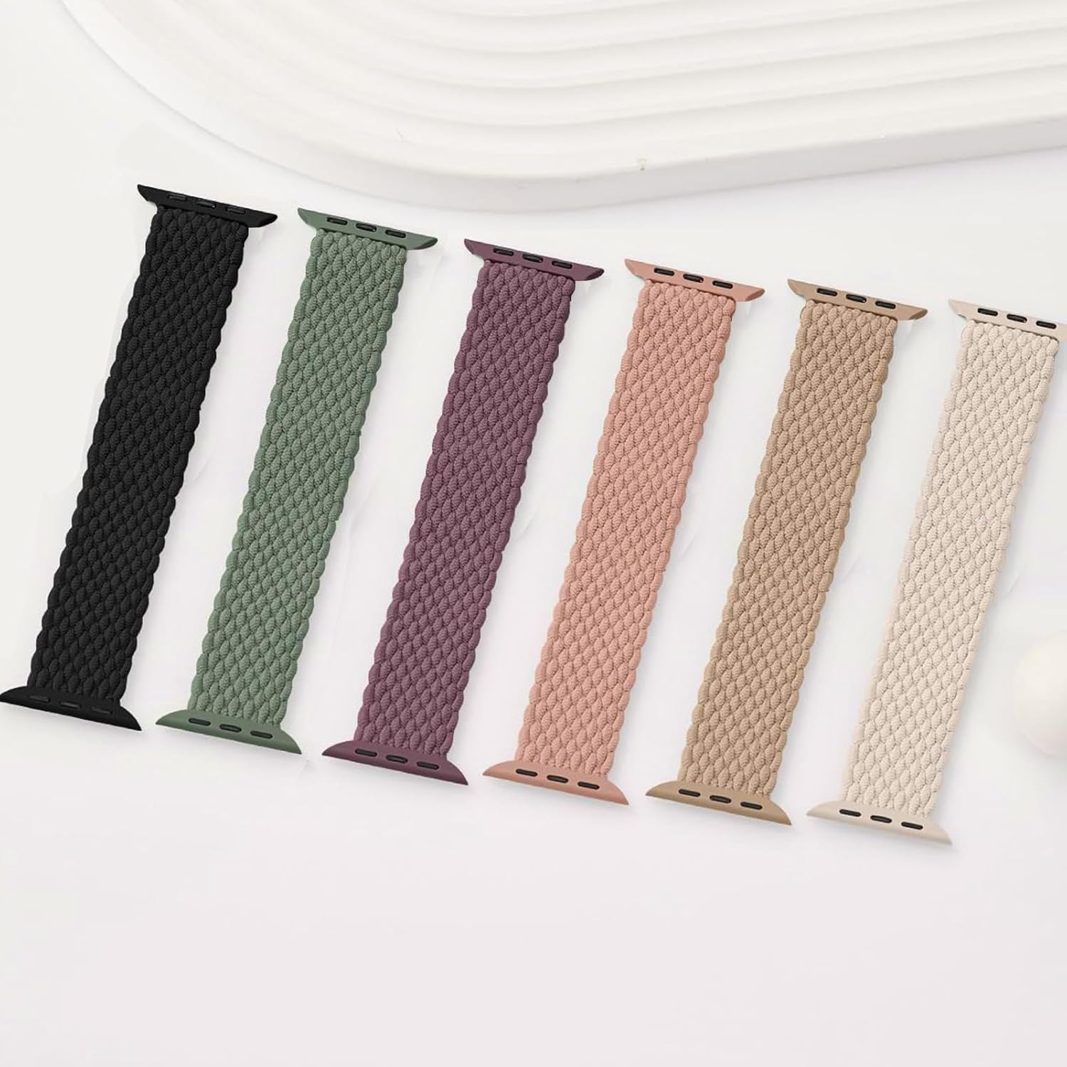 Correa trenzada Solo Loop para Apple Watch Band de 1.575 pulgadas, 1.614 pulgadas, 1.496 pulgadas, 1.732 pulgadas, 1.772 pulgadas, Ultra2 de 1.929