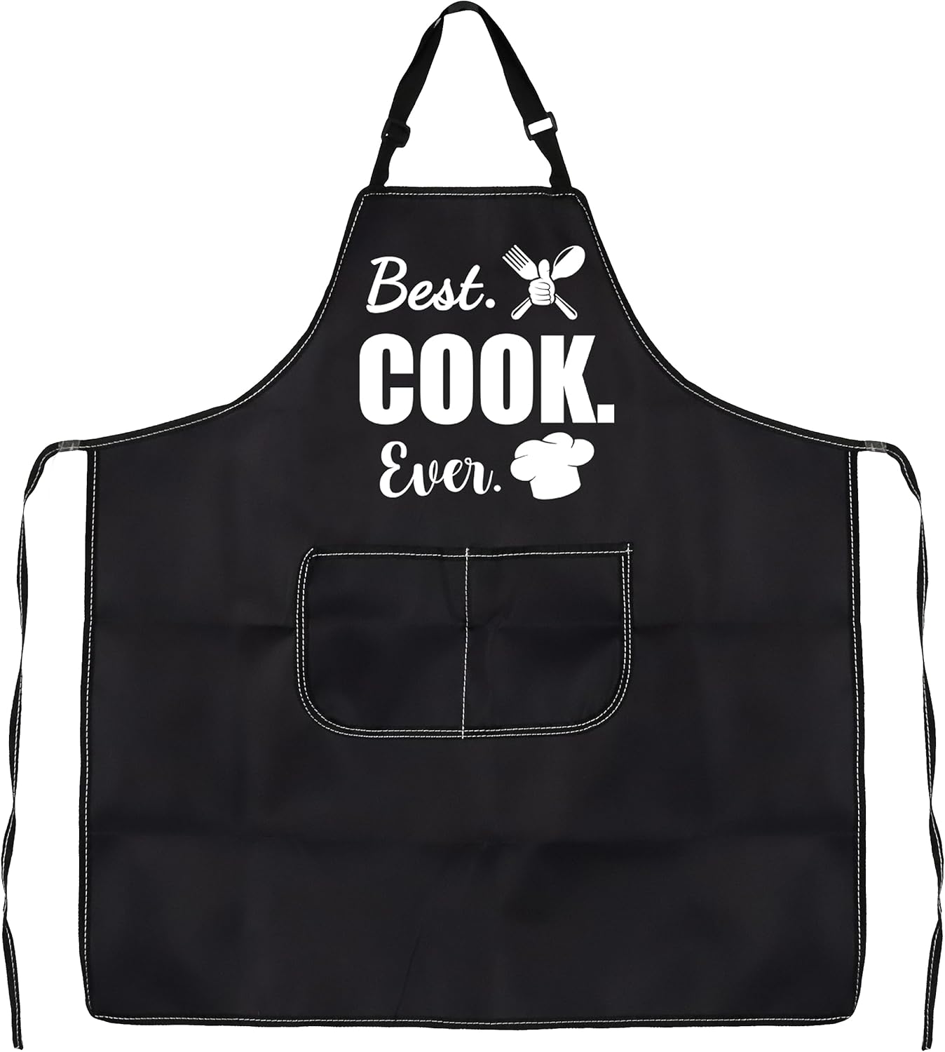 CMNIM Delantal de cocina para cocinero, delantal de cocina Best Cook Evers, regalos de chef, delantales de chef divertidos para mujeres y hombres,