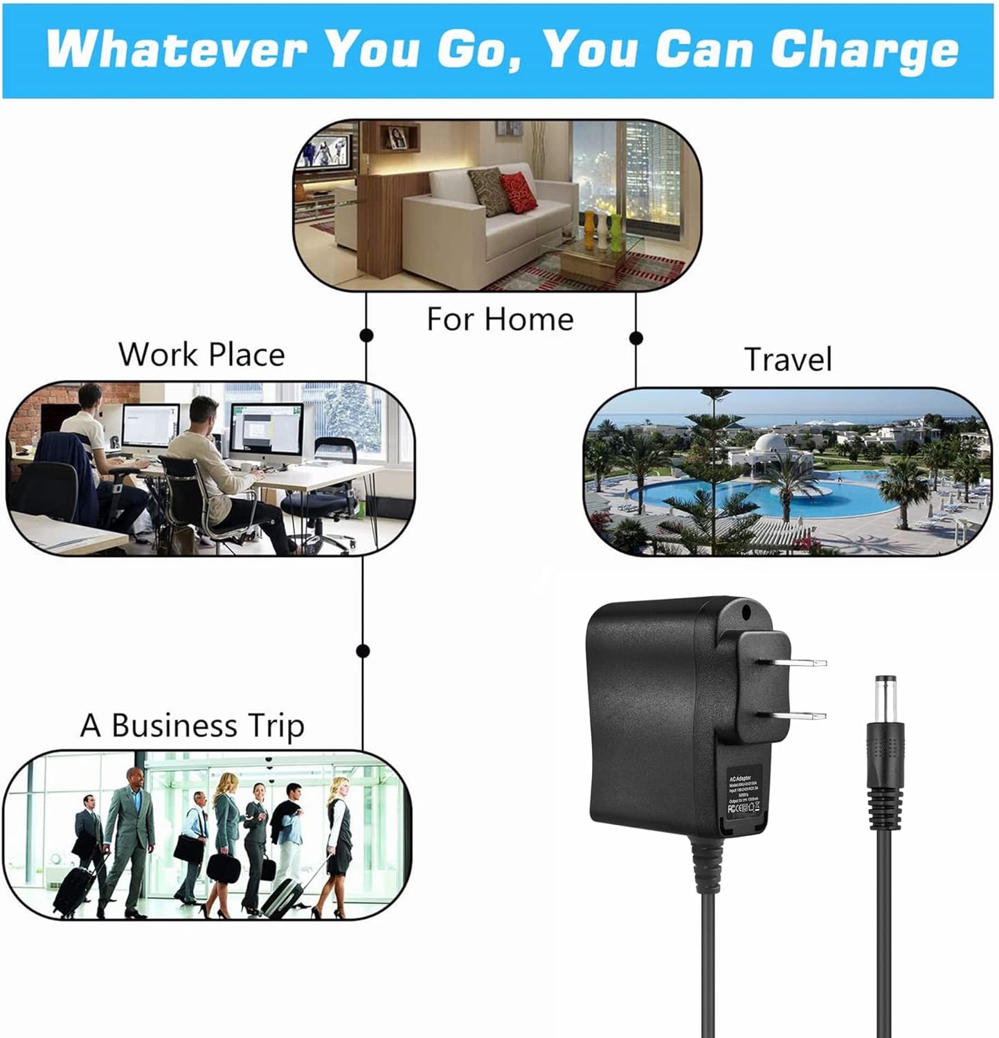 AC Adapter for First Alert DWS-401 Digital Wireless Security System Power Supply