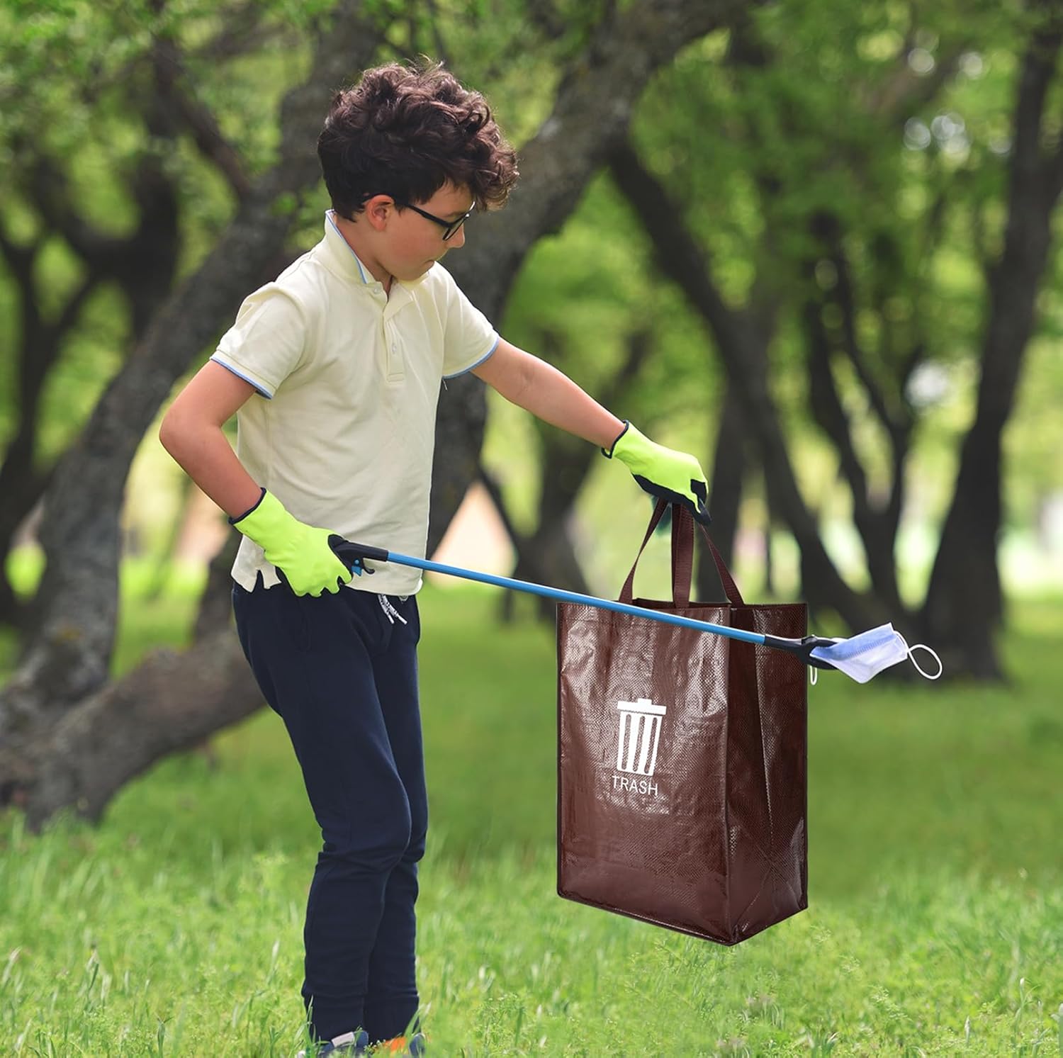 Paterr 6 bolsas de reciclaje reutilizables de 40 litros, bolsas separadas de reciclaje para reciclaje, organizador de clasificación de basura de