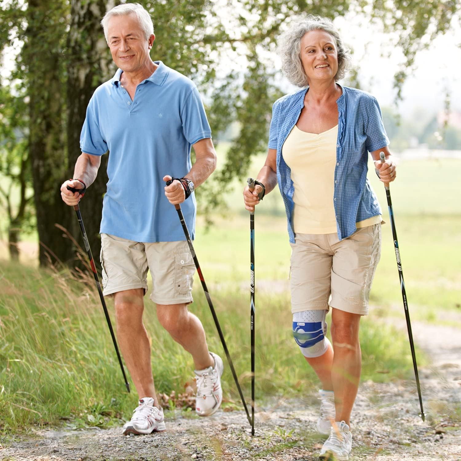 Bauerfeind GenuTrain – Rodillera derecha A3  Rodillera de compresión de punto transpirable para aliviar el dolor y la hinchazón de osteoartritis,