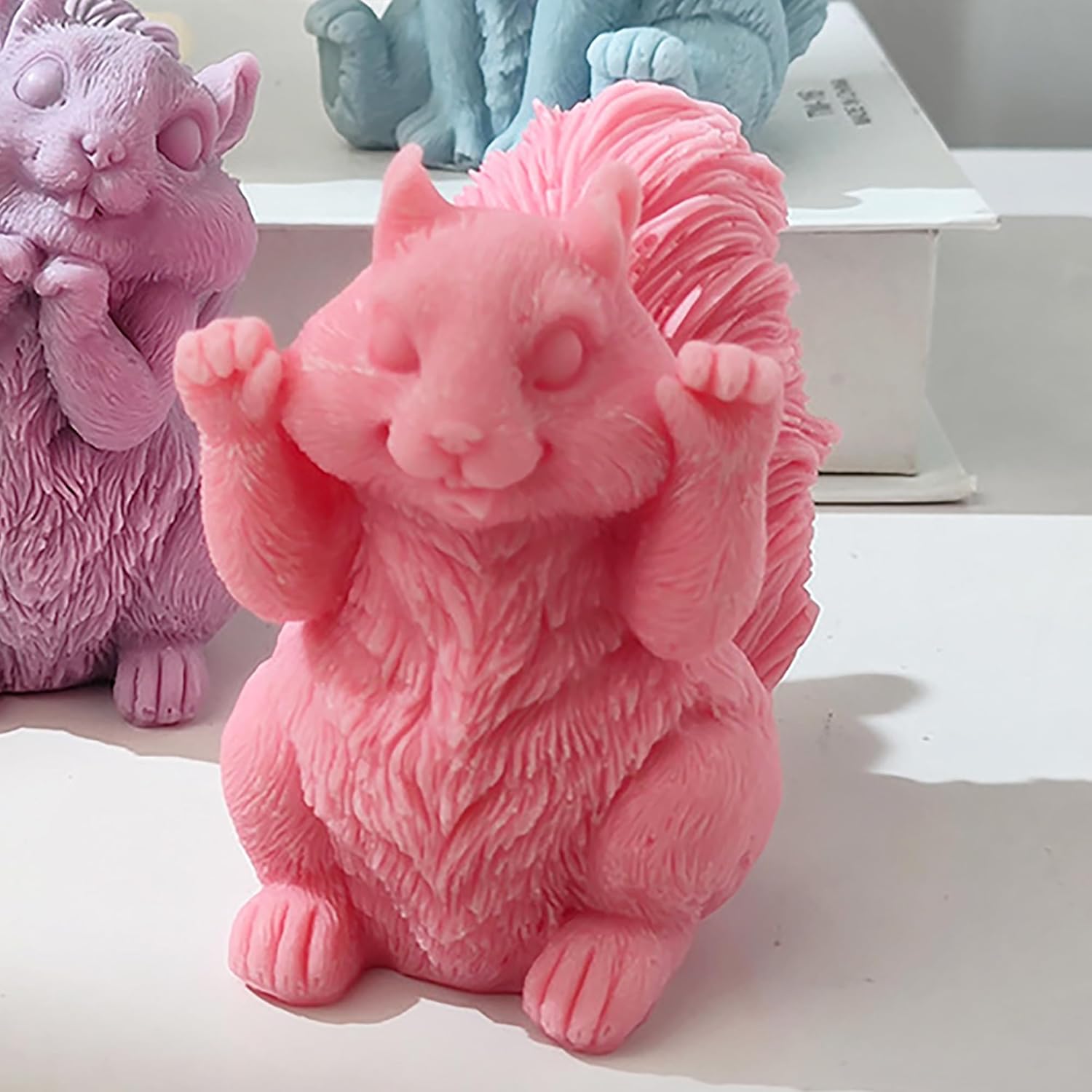 Molde de ardilla, molde para velas de ardilla, molde de animales de ardilla, molde de fundición de resina de ardilla, moldes de fabricación de