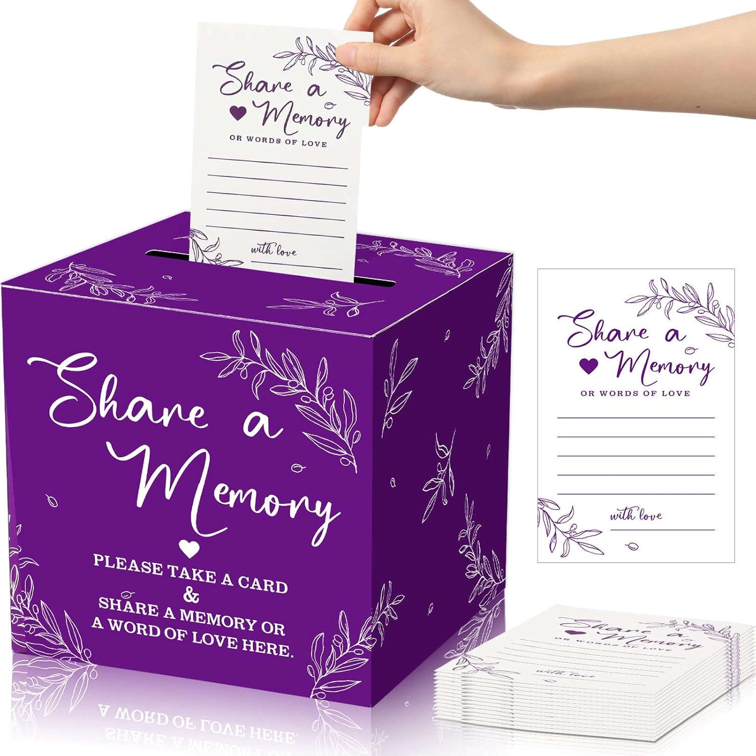 50 tarjetas de memoria para colecciones de vida, tarjetas de memoria, ideas de tarjetas de invitados para funerales, graduaciones, bodas, despedidas