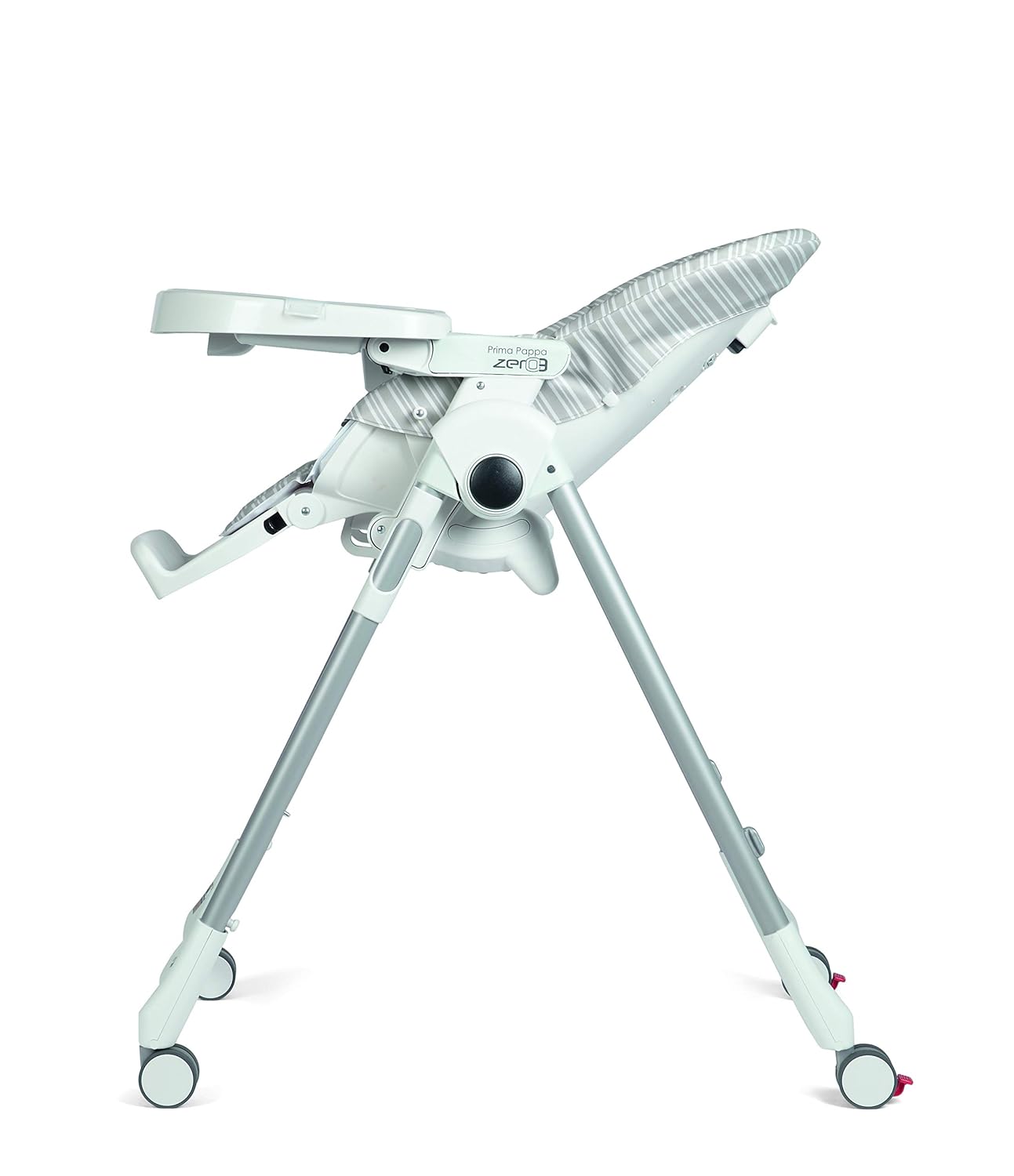 Prima Pappa Zero 3 – Silla alta para niños recién nacidos hasta los 3 años de edad, fabricada en Italia, color dorado (blanco y dorado)