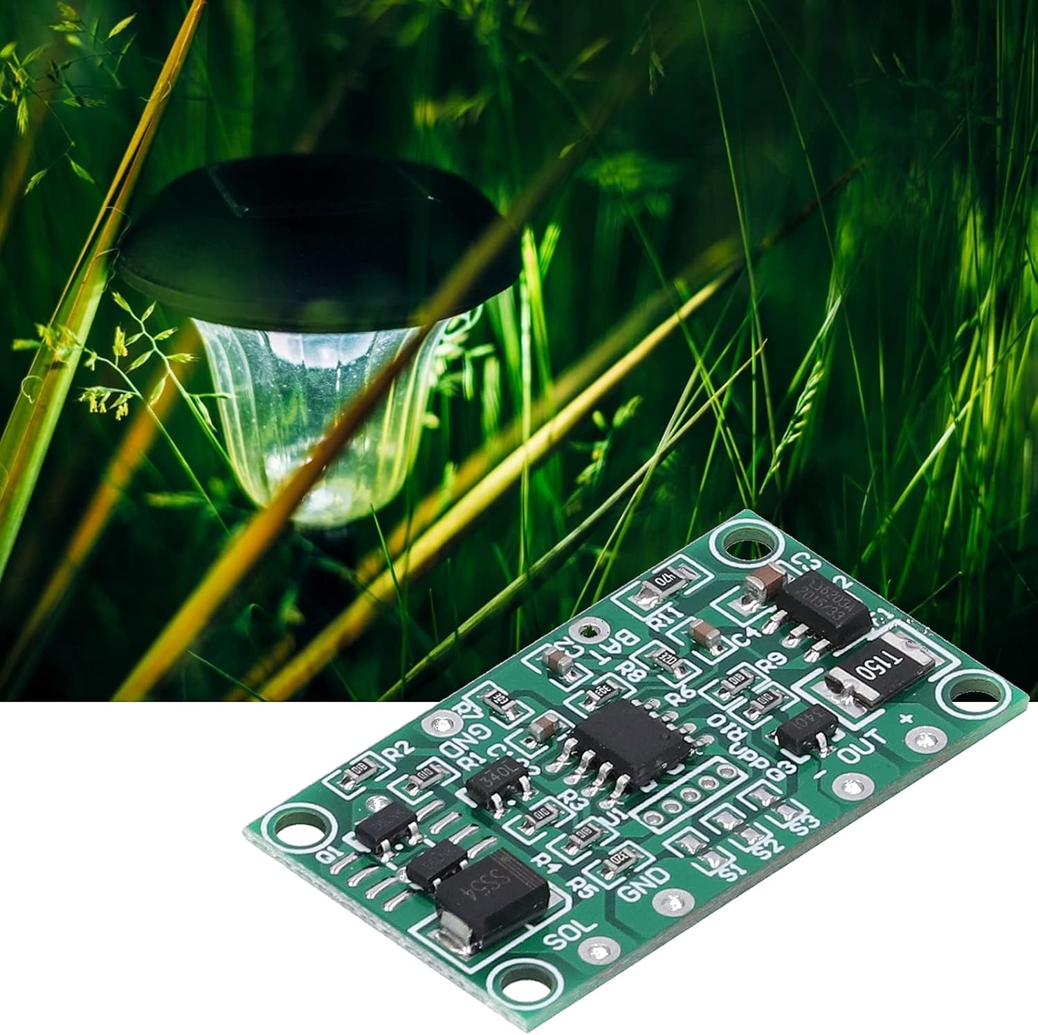 3.2 V 3.7 V Placa de controlador de carga solar Controlador de carga de batería de litio Control de placa de circuito solar para energía solar