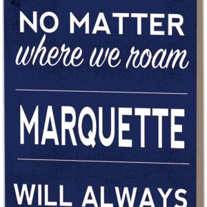 7×18 No Matter Where Marquette Golden Eagles 7×18 No Matter Where Marquette Golden Eagles