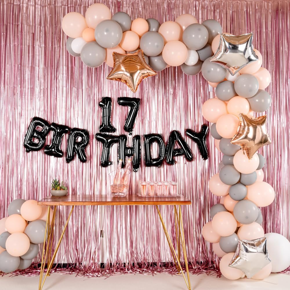 Balloonify – Globo con números de 16 pulgadas, 1 globo de fiesta reutilizable, número “7”, autosellado, globo metálico de aluminio negro, resistente
