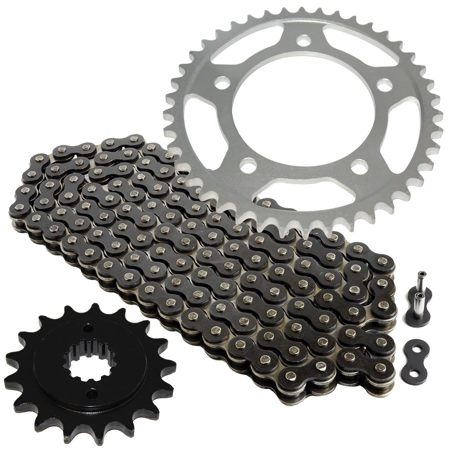 Pieza de repuesto premium para kit de cadena de transmisión y piñón negro para Honda VT750C Shadow Ace 750 1998-2003 Model-XT-12637