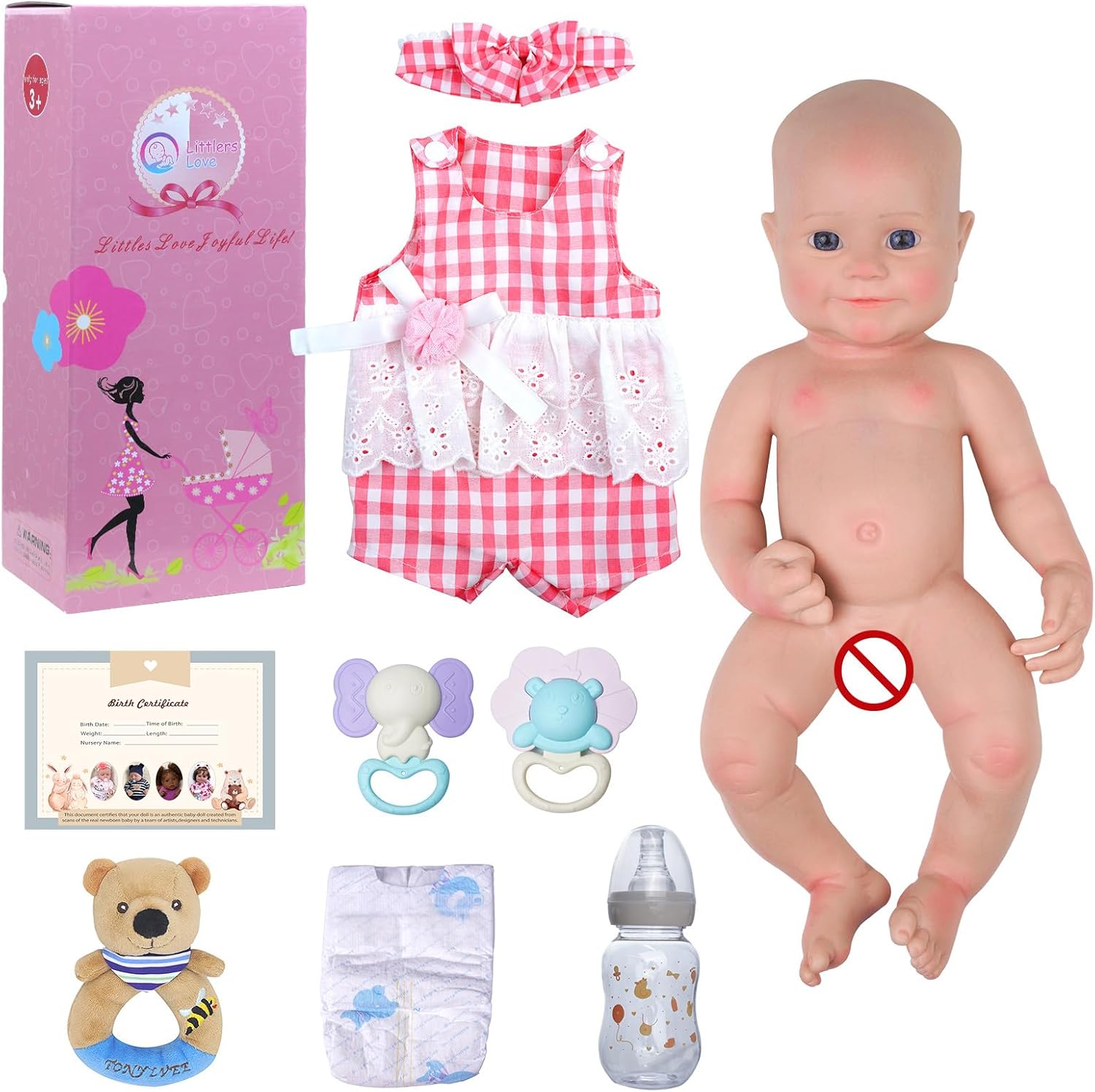 JIZHI Muñecas de bebé Reborn de silicona de cuerpo completo, 16 pulgadas, 5.73 libras, peso de silicona de platino completo, realista, muñeca de