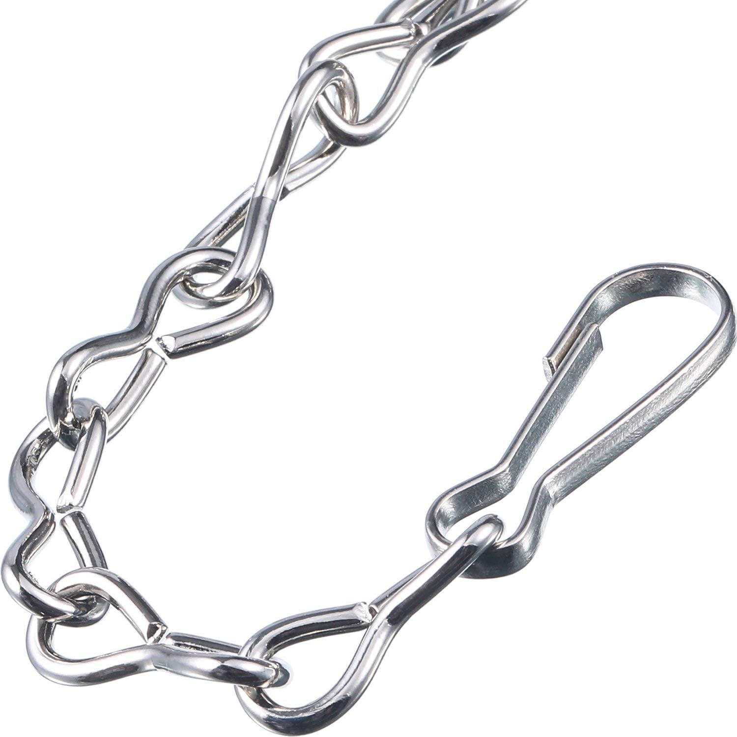 Paquete de 8 cadenas colgantes de 9.5 pulgadas para comederos de pájaros, vallas publicitarias, pizarras, macetas y adornos decorativos (plateado)