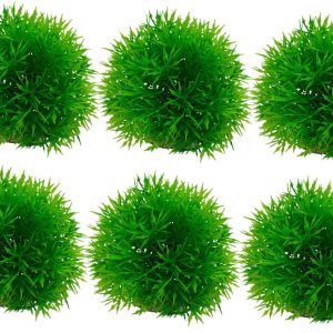 Peces de plantas acuáticas s 6 piezas de bola de hierba artificial verde plástico acuario decorar decoración del hogar planta sintética acuario bola Peces de plantas acuáticas s 6 piezas de bola de hierba artificial verde plástico acuario decorar decoración del hogar planta sintética acuario bola