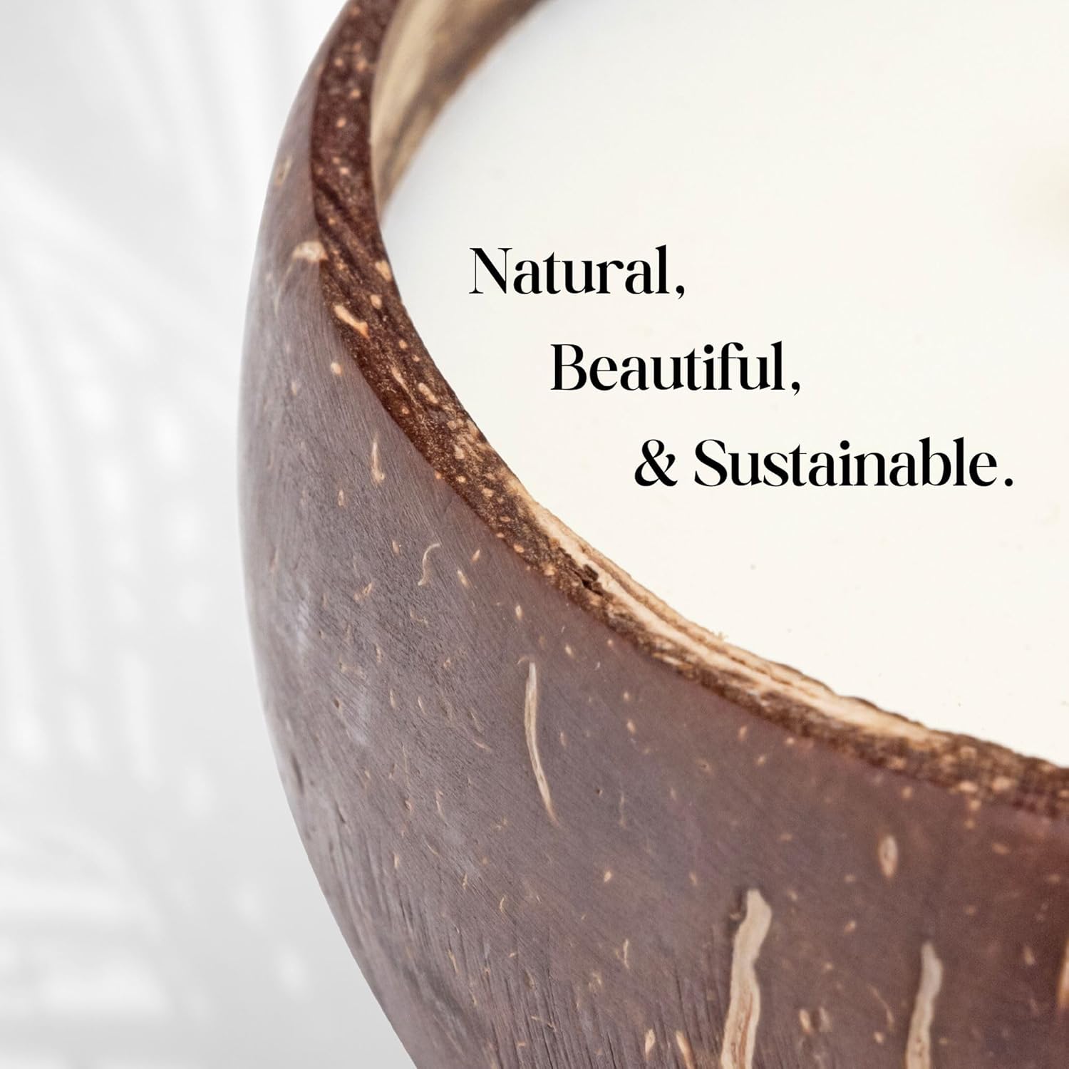 Frezco Vela de coco 2 unidades Cera de soja perfumada de vainilla, fabricada con cáscaras de coco recuperadas, mecha de madera, ecológica, más de 40