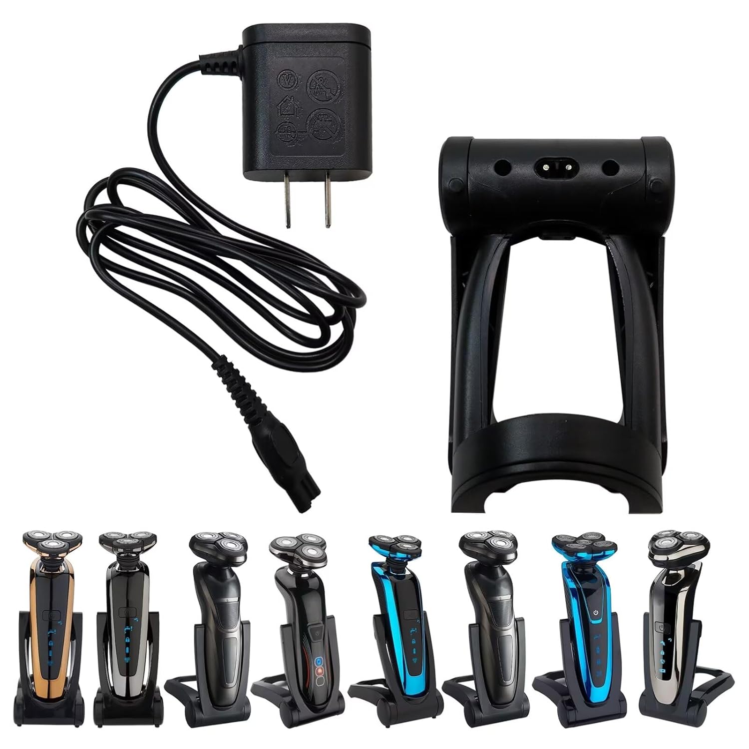 Nuevo soporte de cargador de carga+cable de alimentación HQ8500 para Philips Norelco S5610, S5620, S5640, S5650, S5660, S5675, SW6700