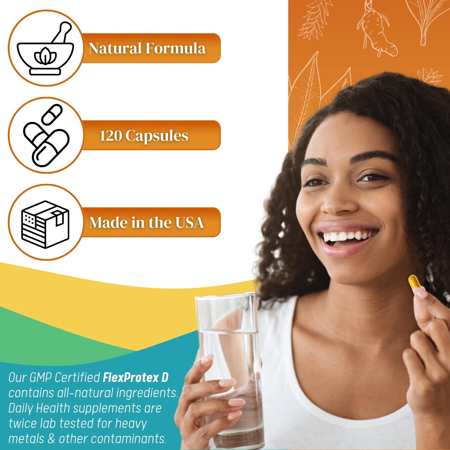 Original Flex Protex Fuente de D con Vitamina D312botellas  1año