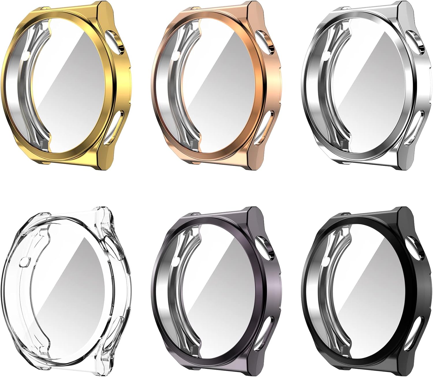 Fundas protectoras de pantalla para Huawei Watch GT3 Pro, funda protectora completa de TPU para Huawei Watch GT3 Pro (1.81 pulgadas, 6 colores)