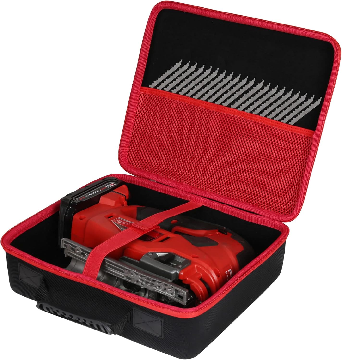Khanka Estuche de almacenamiento rígido de repuesto para sierra caladora Milwaukee M18 Fuel D-Handle 2737-20, solo funda