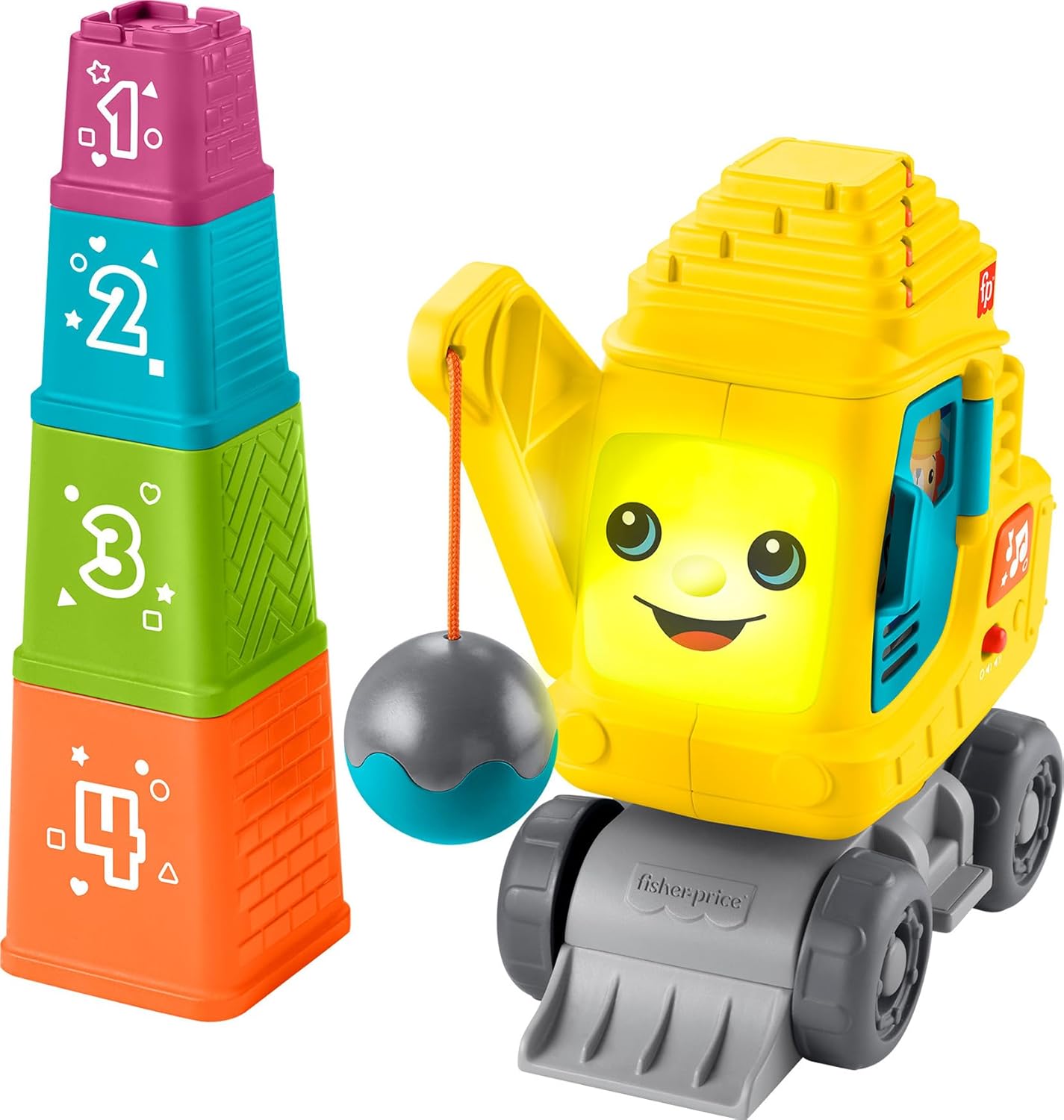 Fisher-Price Juguete de aprendizaje para bebés y niños pequeños con bloques, luces, música y sonidos para bebés a partir de 9 meses