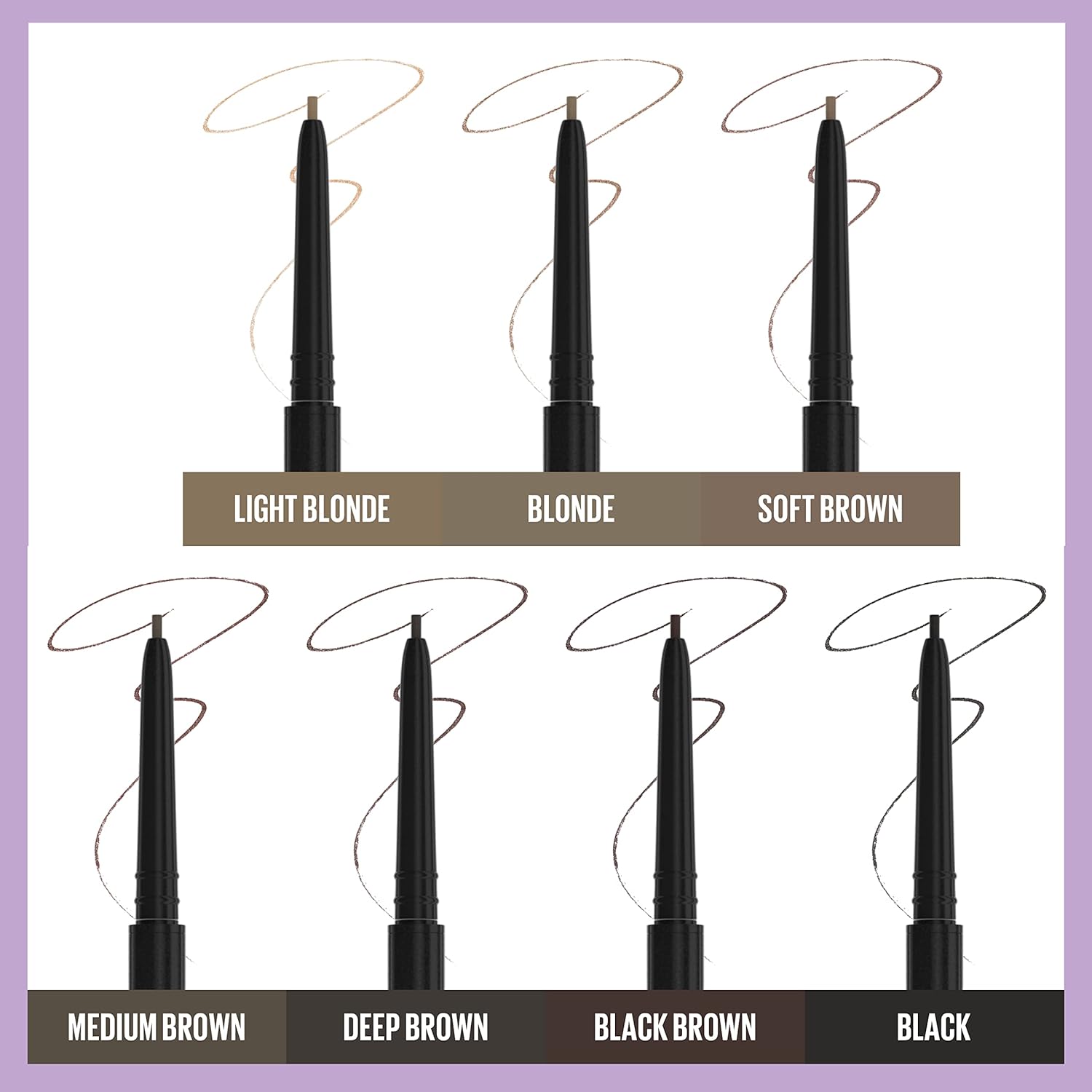 Maybelline Cejas Ultra Delgado Definición Lápiz Mecánico De Maquillaje De Cejas Con Punta De 1,55 mm y Carrete De Mezcla Para Cejas Precisamente