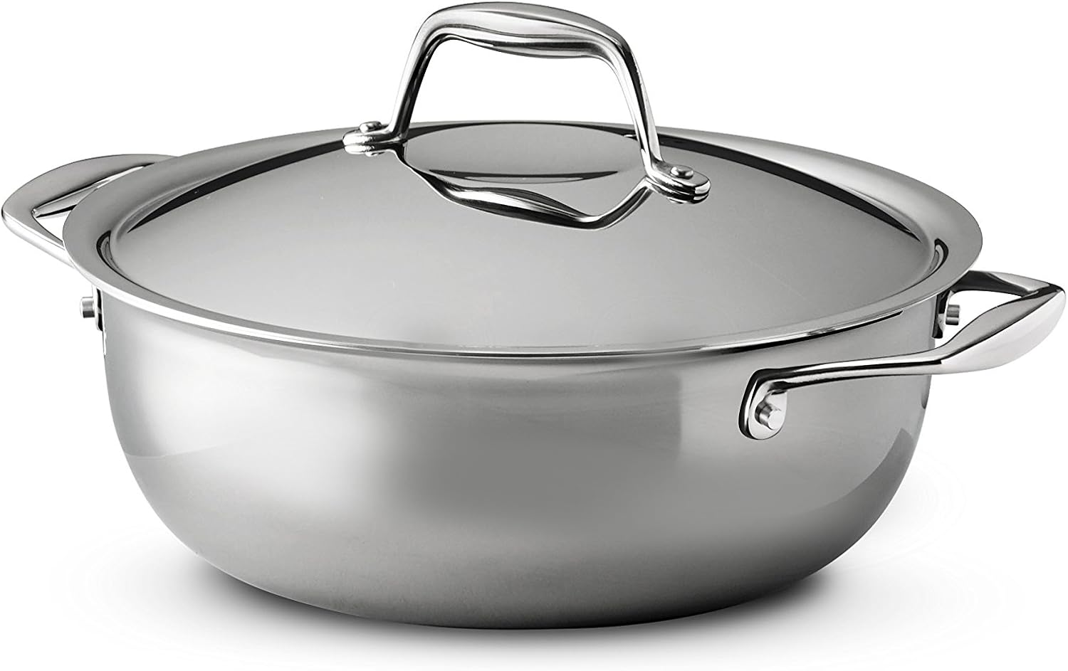 Tramontina 80116004DS Gourmet – Sartén (acero inoxidable 1810, apta para inducción, triple capa), sartén universal