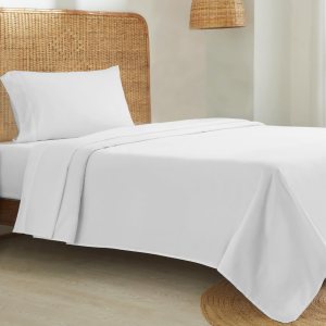 California Design Den – Juego de sábanas, 100% de algodón orgánico, de percal, suaves, frescas y refrescantes, con certificado de la Norma Mundial California Design Den – Juego de sábanas, 100% de algodón orgánico, de percal, suaves, frescas y refrescantes, con certificado de la Norma Mundial