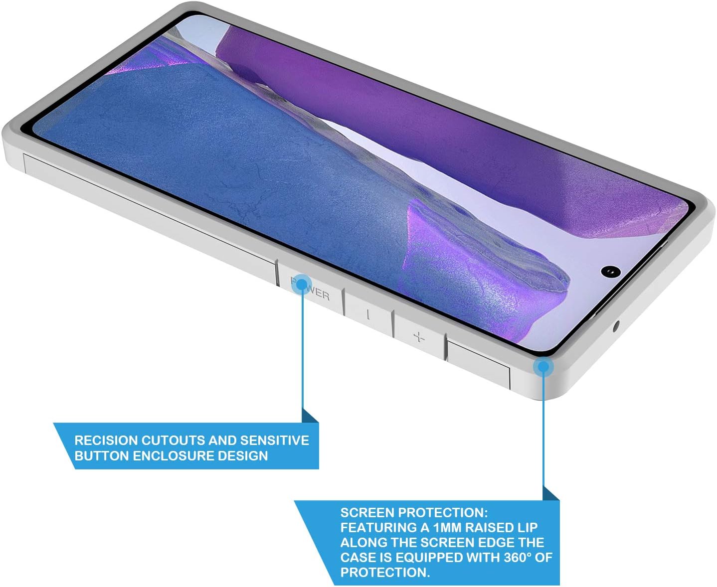 Rosebono – Funda compatible con Samsung Galaxy Note 20 Ultra, delgada, híbrida, a prueba de golpes, diseño colorido de la piel, para Samsung Galaxy