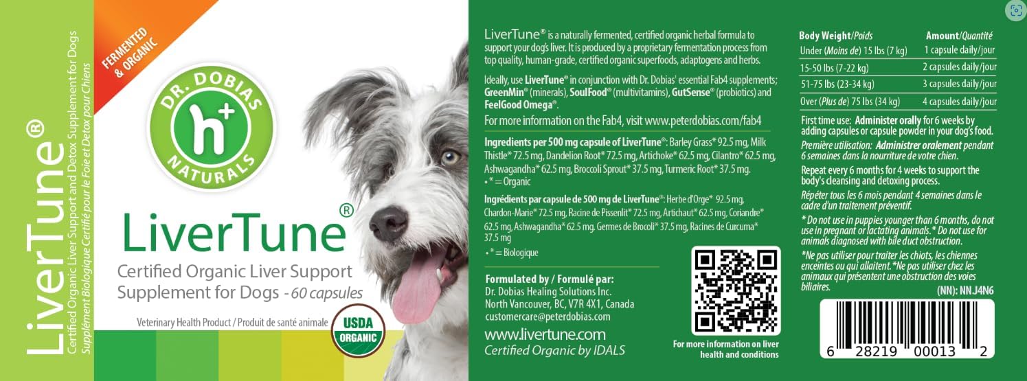 LiverTune soporte hepático orgánico fermentado naturalmente certificado