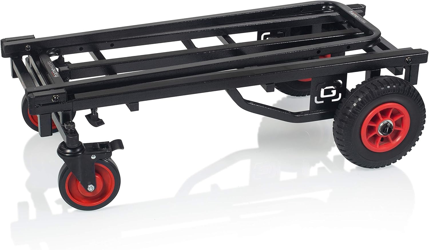 Gator Frameworks Carrito plegable multiutilidad con extensión de 30-52″ y capacidad de carga de 500 libras (GFW-UTL-CART52)