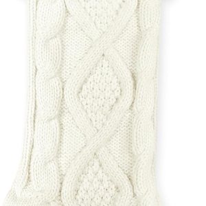 Monograma personalizado de calcetín de Navidad, calcetines de Navidad de punto blanco grande (R) Monograma personalizado de calcetín de Navidad, calcetines de Navidad de punto blanco grande (R)