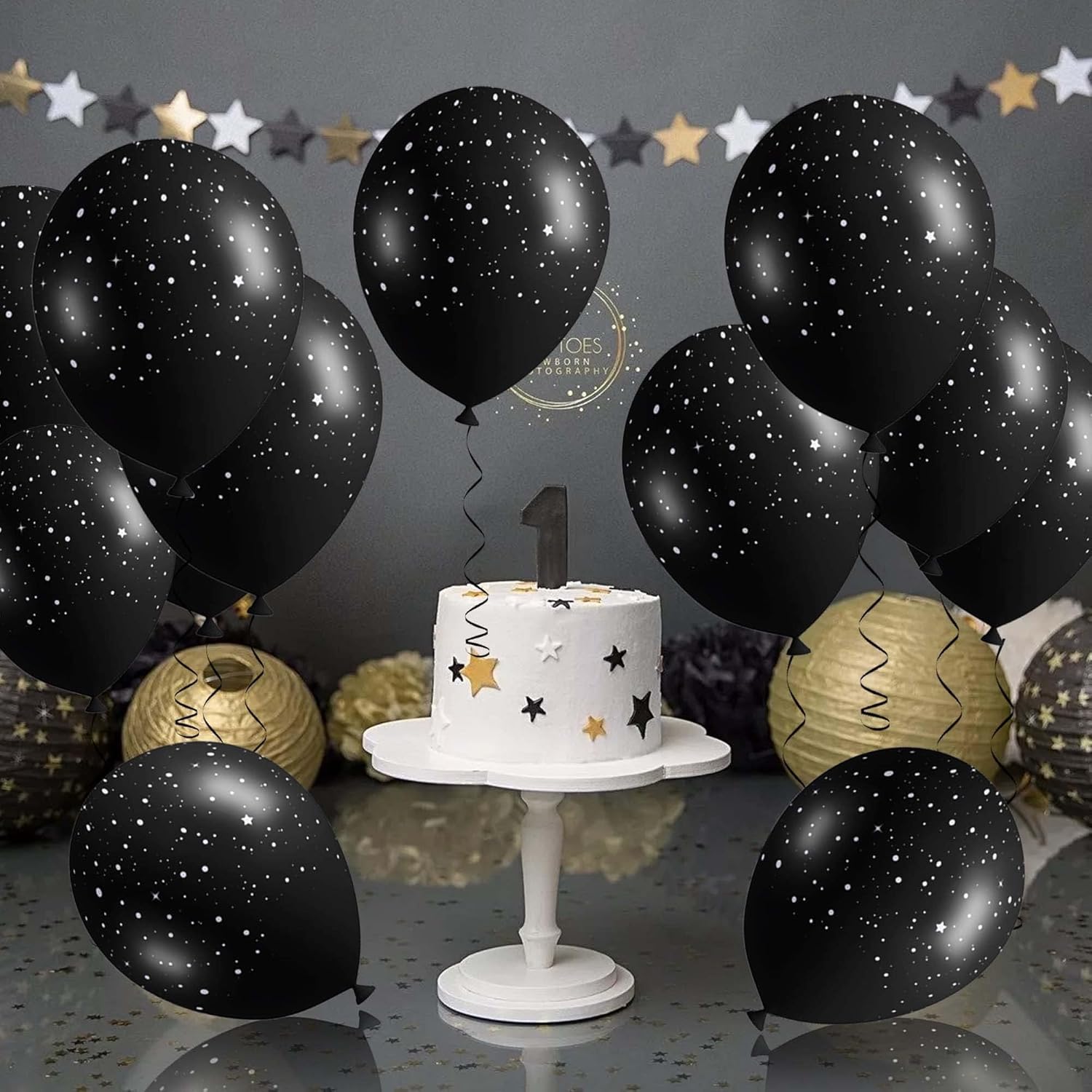 40 globos de galaxia para niños, decoraciones de fiesta de cumpleaños de galaxia, suministros de fiesta temática del espacio exterior, guirnalda de