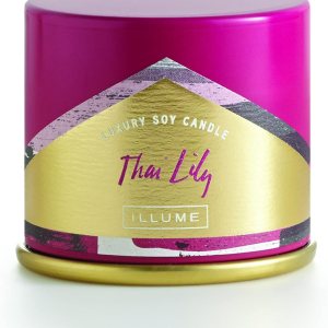ILLUME Thai Lily – Vela de soja Demi Vanity Tin, rosa, 3 onzas ILLUME Thai Lily – Vela de soja Demi Vanity Tin, rosa, 3 onzas