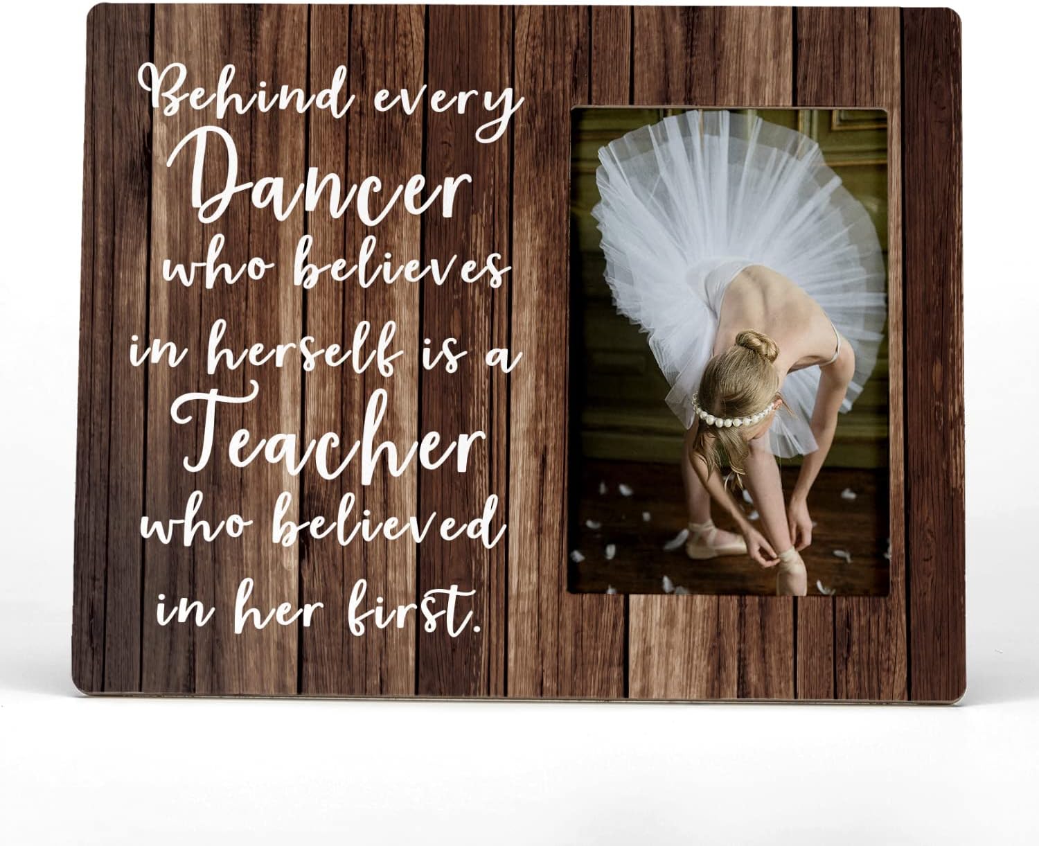 Behind Every Dancer Who Believes in Themselves – Marco de fotos, regalo de agradecimiento a profesores de baile para mujeres y ella, regalo de baile