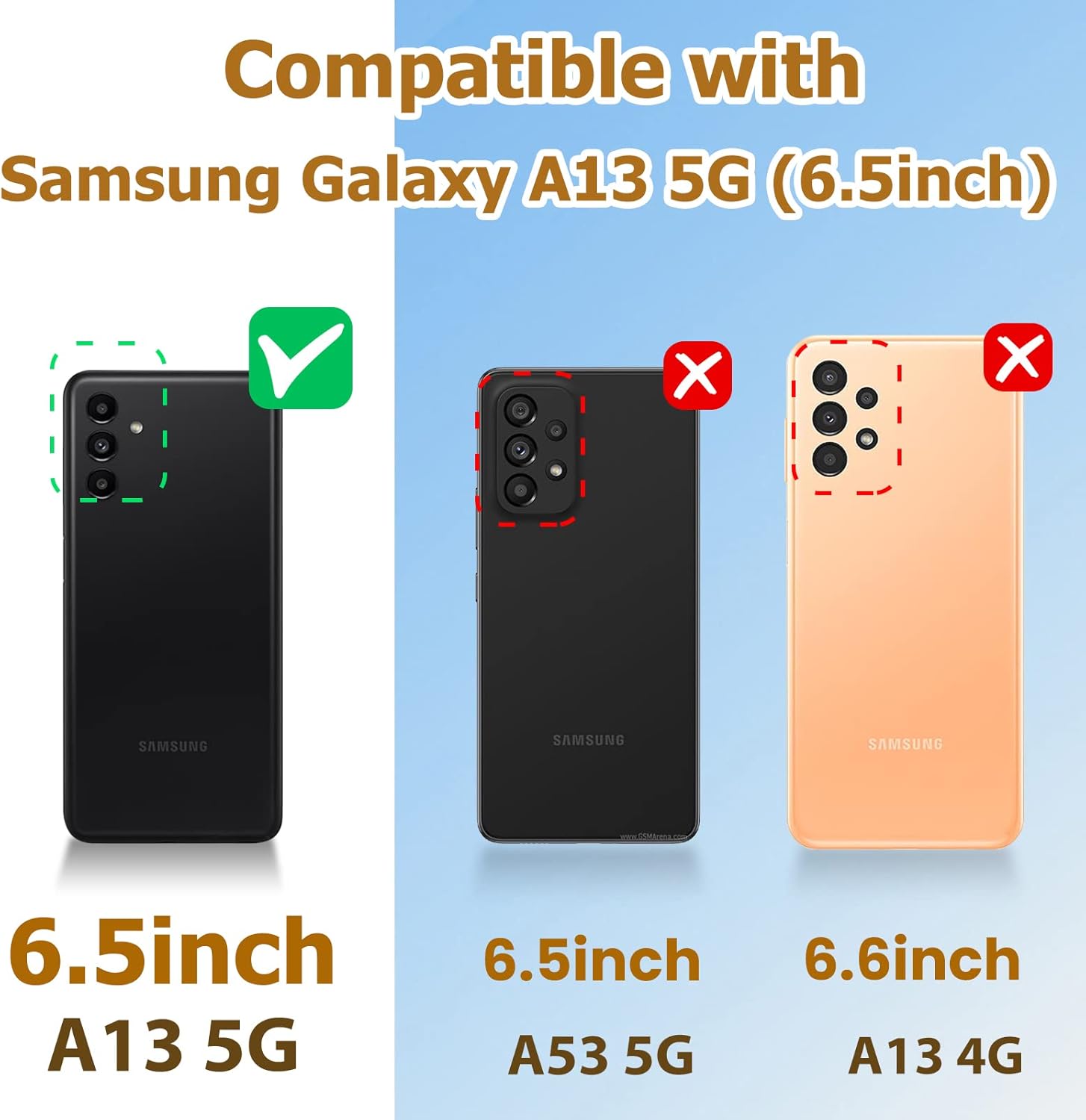 Loheckle Funda para Samsung Galaxy A13 5G para mujer, funda cuadrada de diseñador para Samsung Galaxy A13 5G con soporte de anillo y cordón,