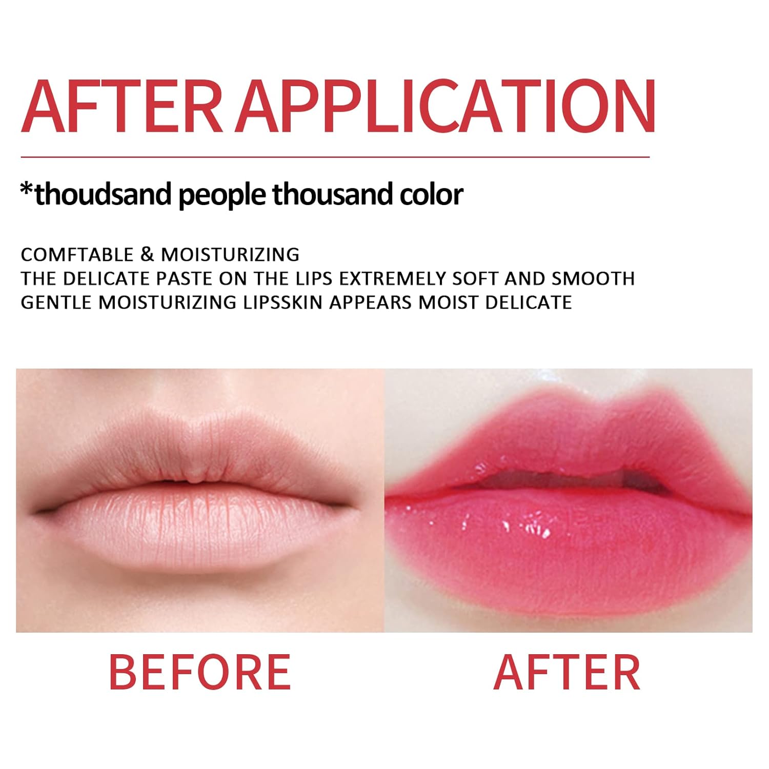 Yeweian Lápiz labial que cambia de color zanahoria, brillo labial hidratante natural, bálsamo labial coreano, cuidado de labios de larga duración,