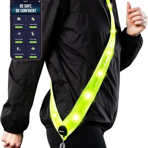 AVANTO – Banda reflectante LED, original, USB-C, chaleco reflectante para caminar, cinturón LED para pasear perros, chaleco reflectante para AVANTO – Banda reflectante LED, original, USB-C, chaleco reflectante para caminar, cinturón LED para pasear perros, chaleco reflectante para