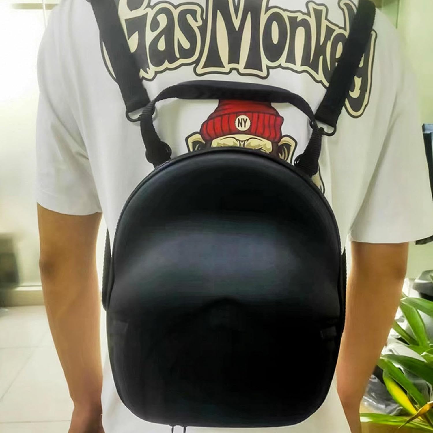 ISCORK Travel Hat Case, EVA Waterproof Hard Case – Storage Case for Baseball Caps with Shoulder Strap and Carabiner, Organizer Box