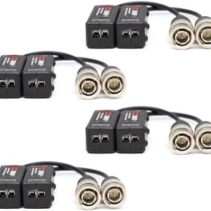 ANLINK 4 pares de conectores de balun de video pasivo 4K 8MP HD, CCTV BNC pasivo de video balun transceptor para BNC macho a través de un transmisor ANLINK 4 pares de conectores de balun de video pasivo 4K 8MP HD, CCTV BNC pasivo de video balun transceptor para BNC macho a través de un transmisor